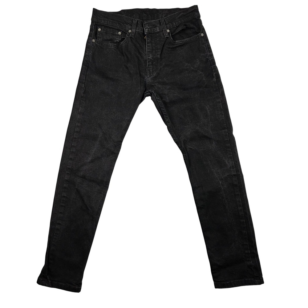 Levi's 512 Slim Taper Jeans Mens 31x30 Black Excellent Stretch Denim Pants